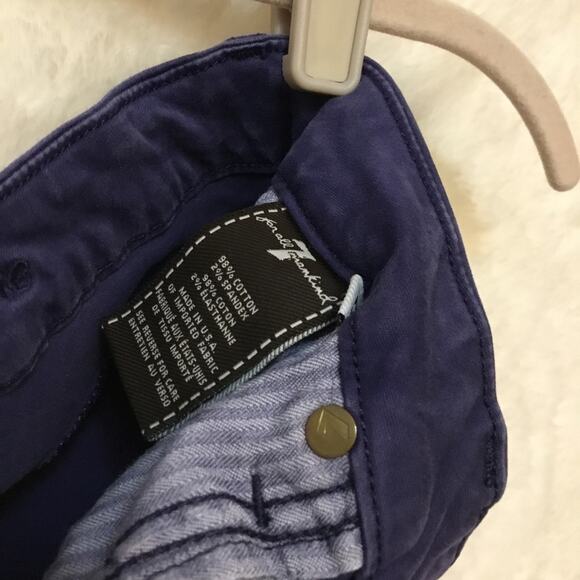 7 For All Mankind Vibrant Purple Skinny Jeans - Picture 6 of 7